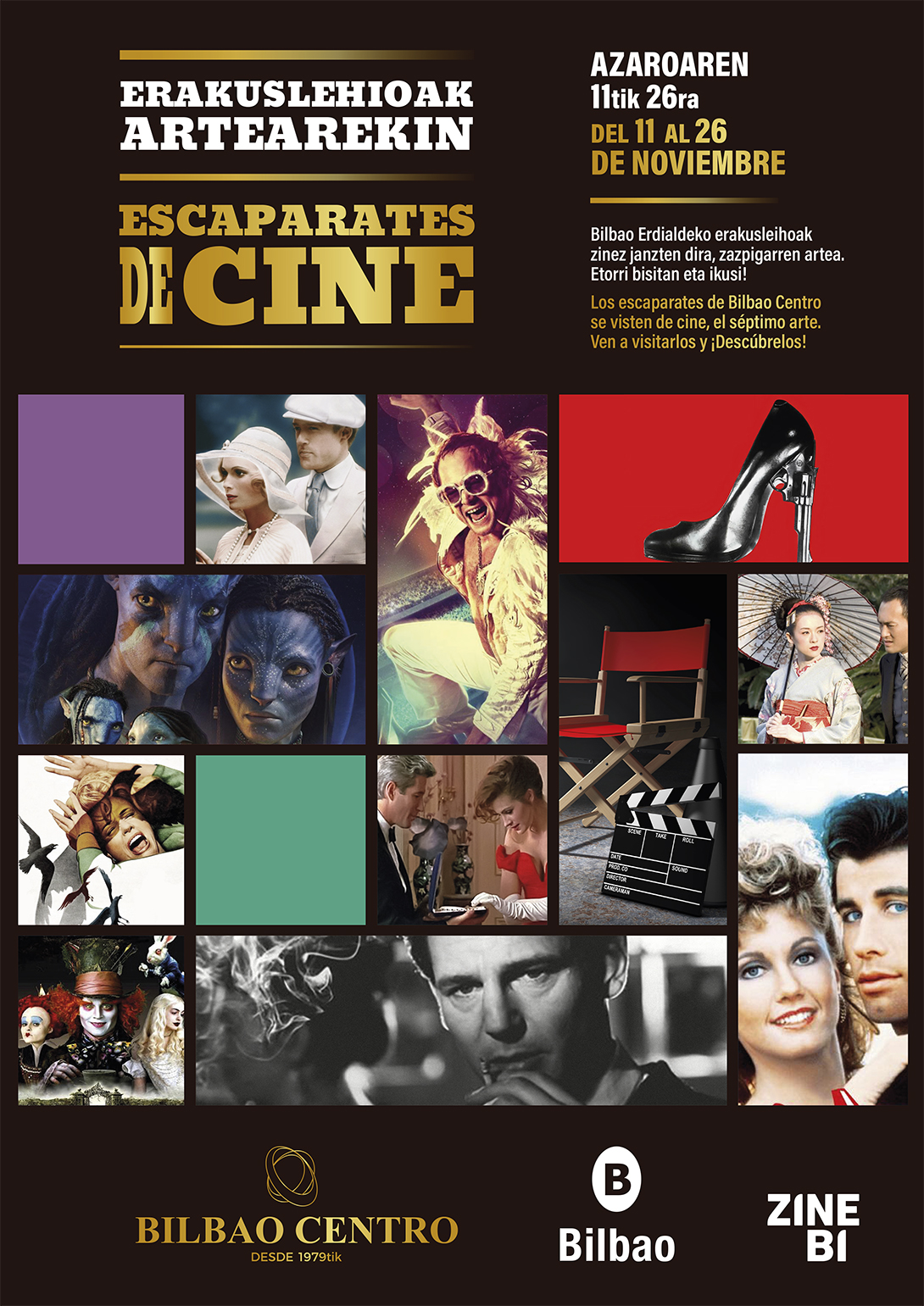 III Escaparates con arte. CINE. Cartel